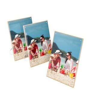 Elegant Gold & Acrylic Picture Frame Set